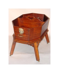 George II Mahogany Wine Waiter or Bottle Carrier