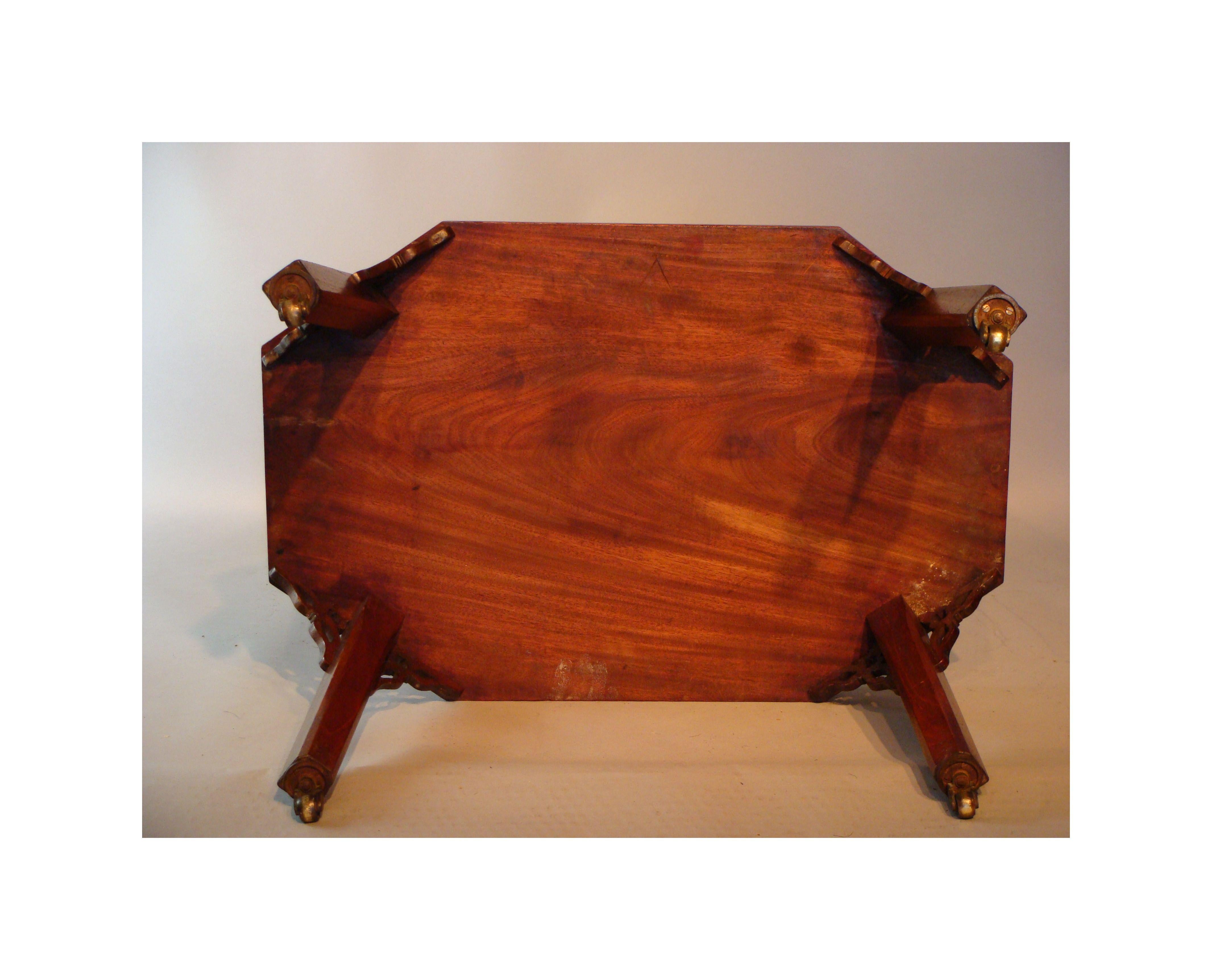 George II Mahogany Wine Waiter or Bottle Carrier For Sale 4