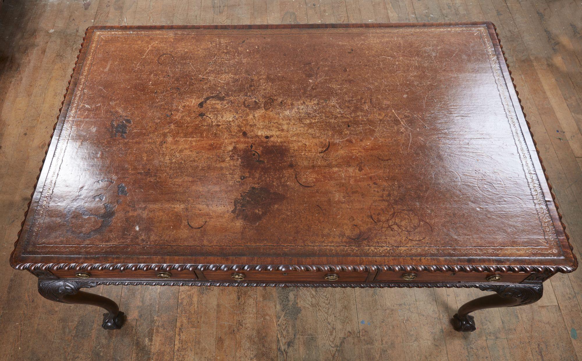 English George II Mahogany Writing Table For Sale