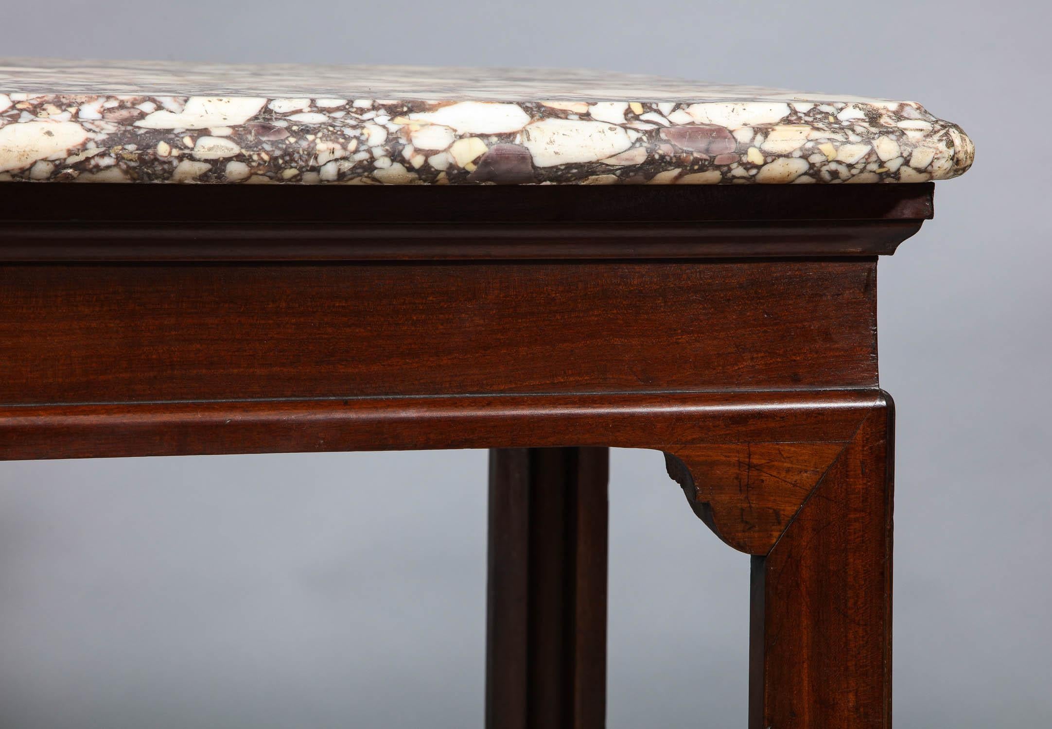 18th Century George II Marble Top Console