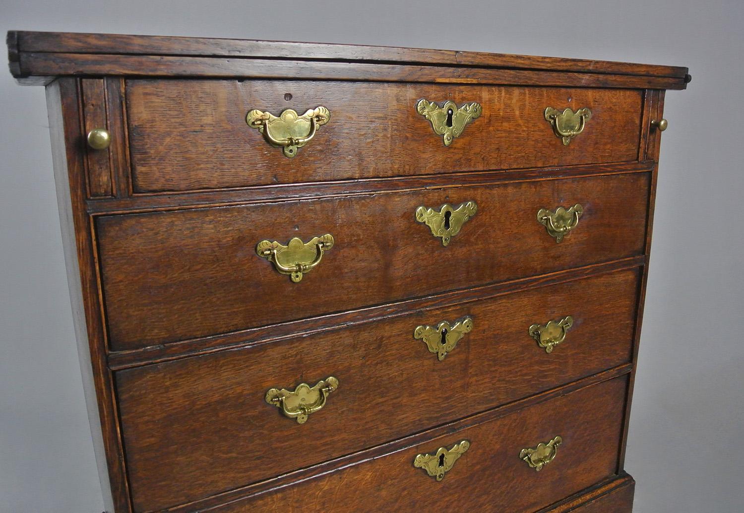 George II Oak Bachelor’s Chest of Small Proportions c. 1740 3