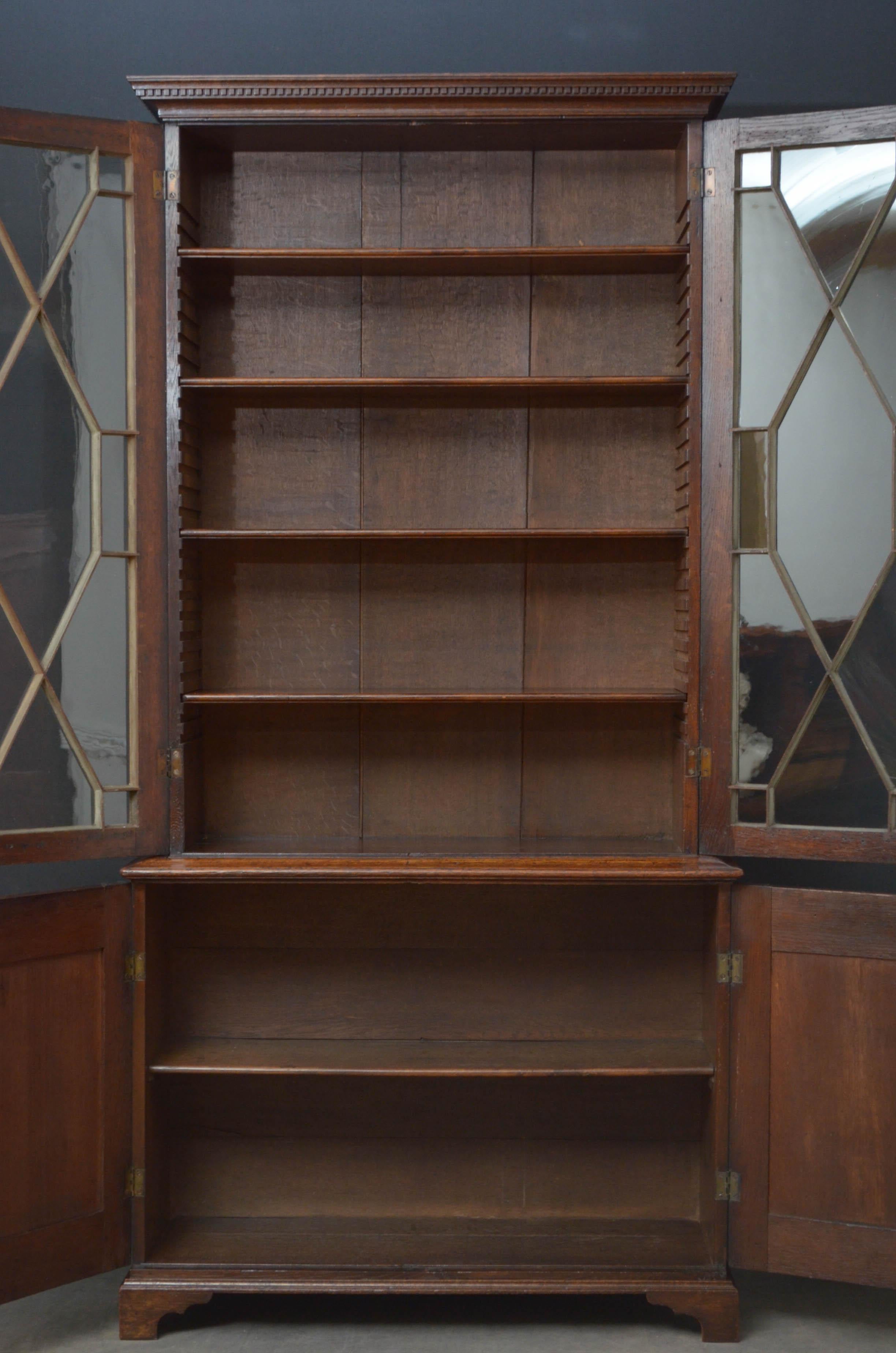 George II Oak Bookcase 4