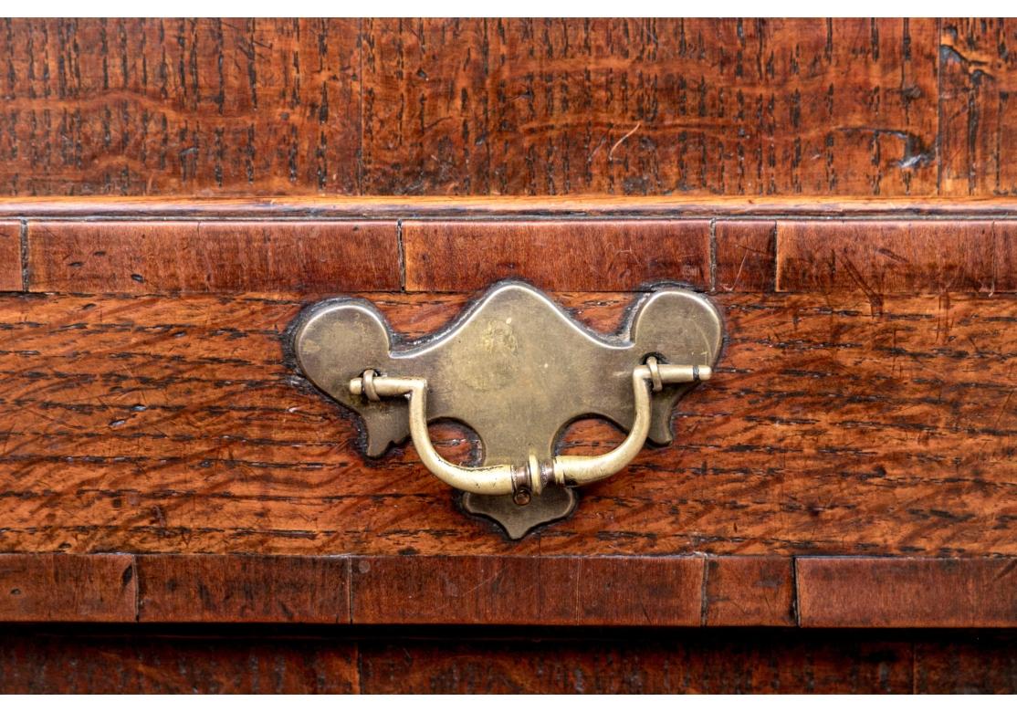 George II Oak Flip Top Gate Leg Games Table for Restoration For Sale 1