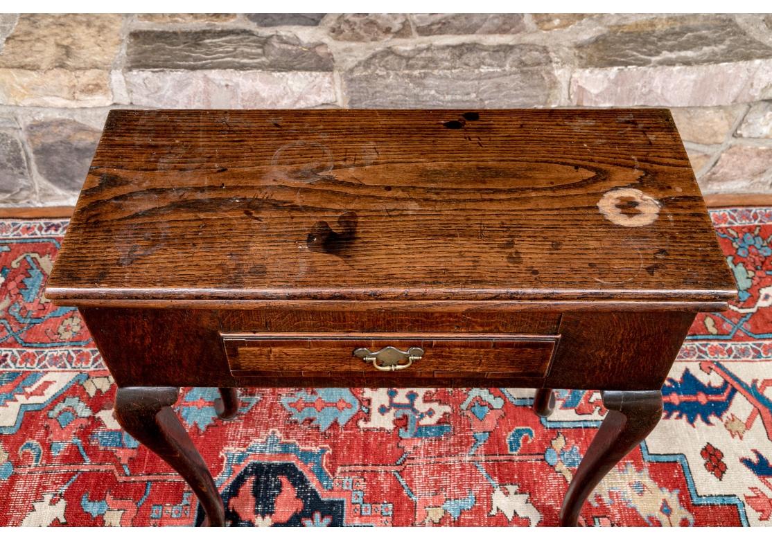 George II Oak Flip Top Gate Leg Games Table for Restoration For Sale 4