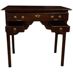 George II Oak Lowboy