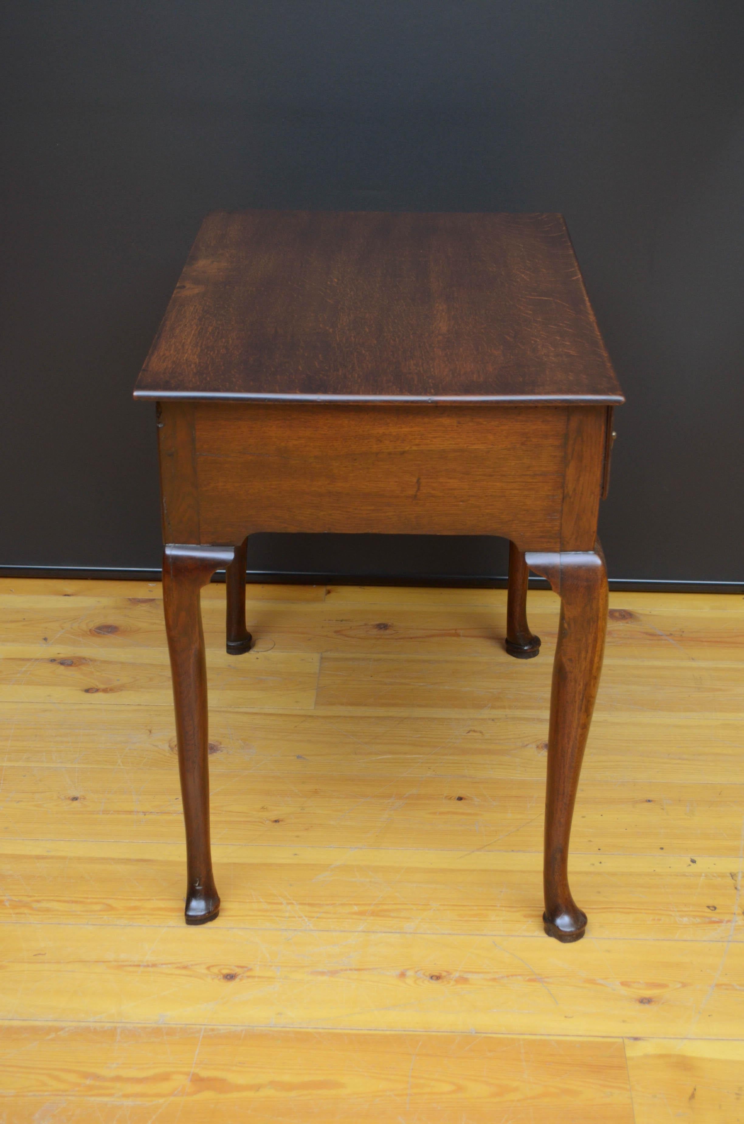 George II Oak Lowboy Table For Sale 5