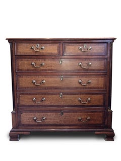Chest of Drawers, Oak & Mahogany banded , circa 1750