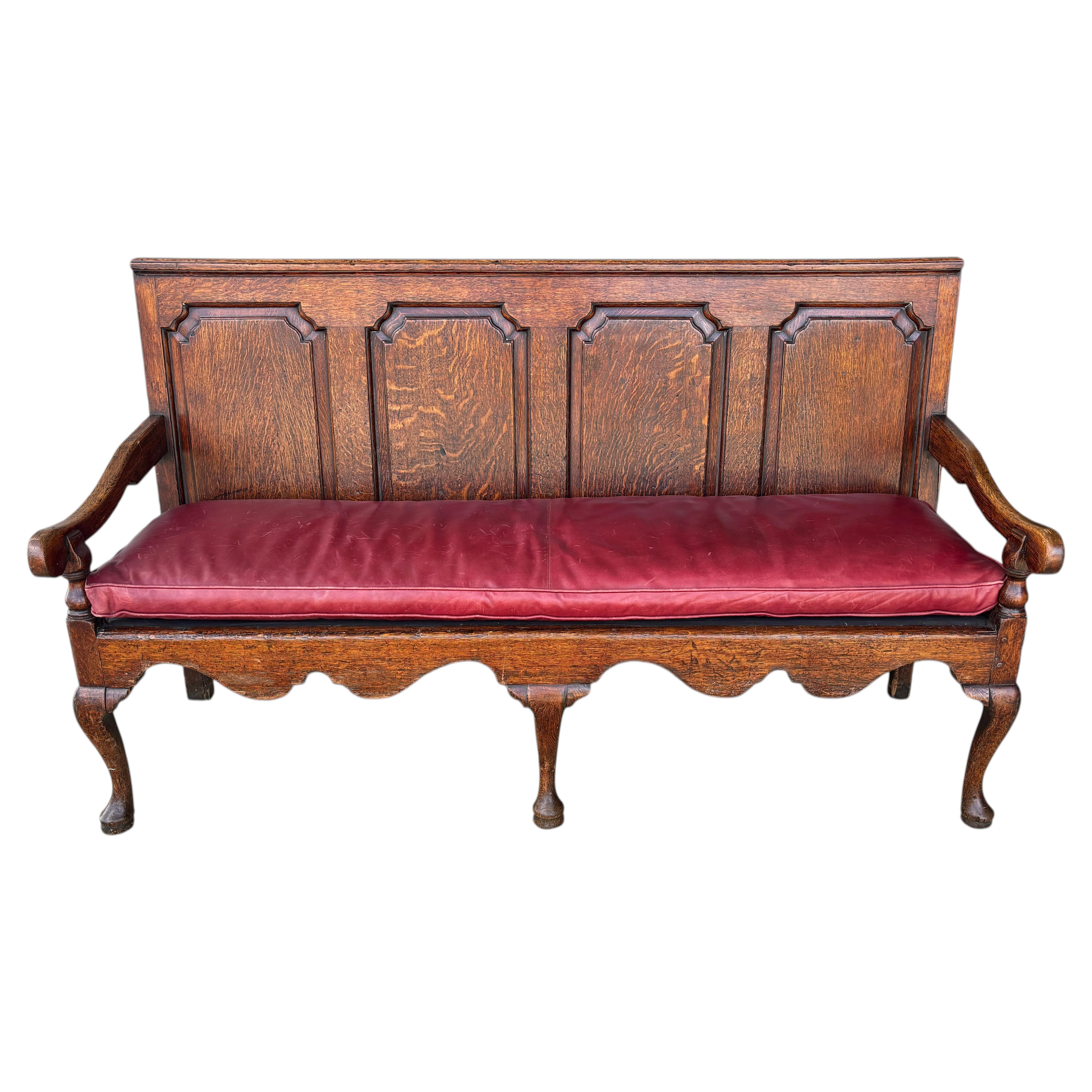 George II Oak Settle For Sale