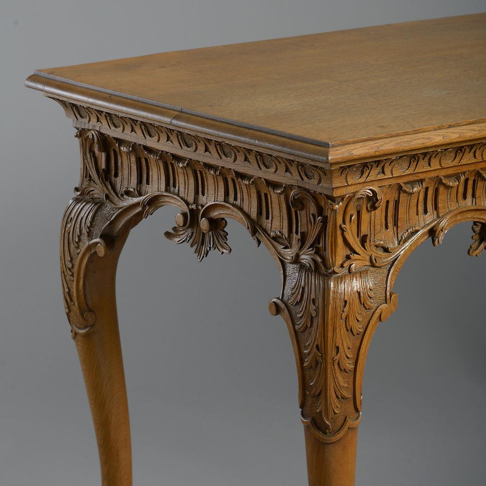 18th Century and Earlier George II Oak Side Table