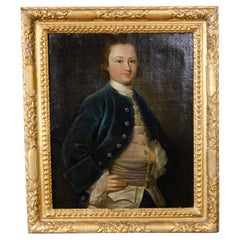 George II Oil on Canvas Portrait of a Young Man