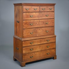 George II Padouk Chest-on-Stand