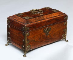 George II Padouk Tea Caddy
