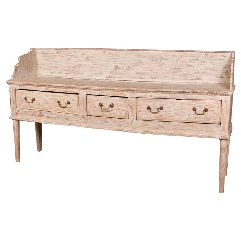 George II Base de buffet en pin peint