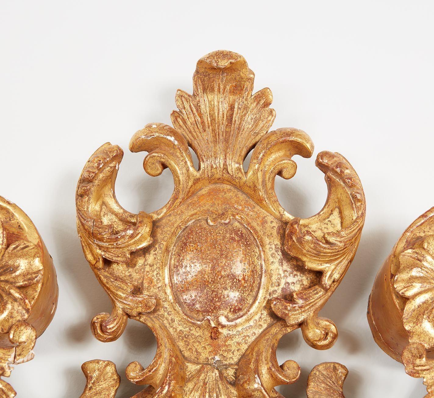 Hand-Carved George II Palladian Gilt Mirror For Sale