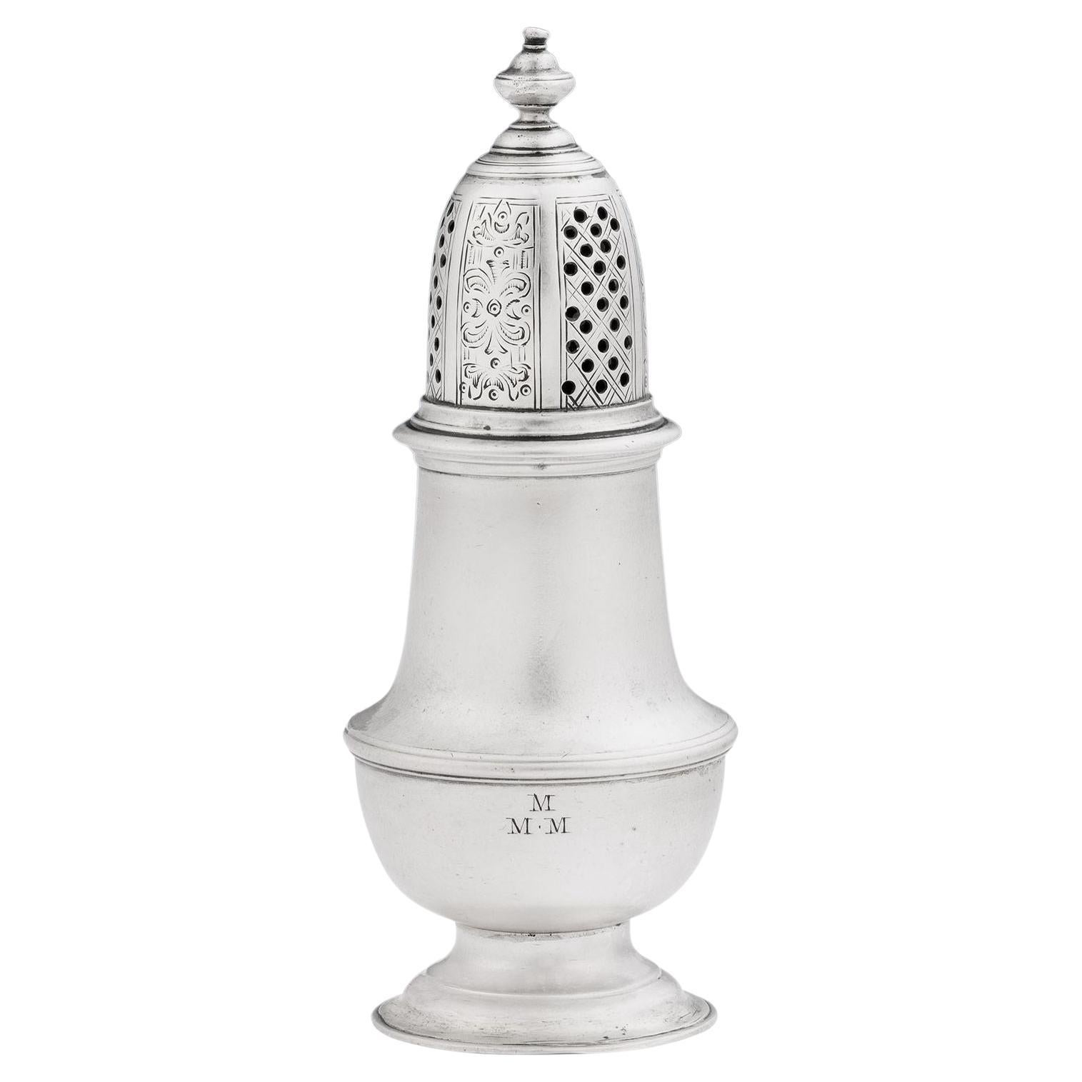 Pimentero Jorge II Fabricado en Londres por Thomas Bamford, 1742 en venta