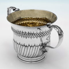 Porringer en argent sterling d'époque George II, poinçonné à Londres en 1749
