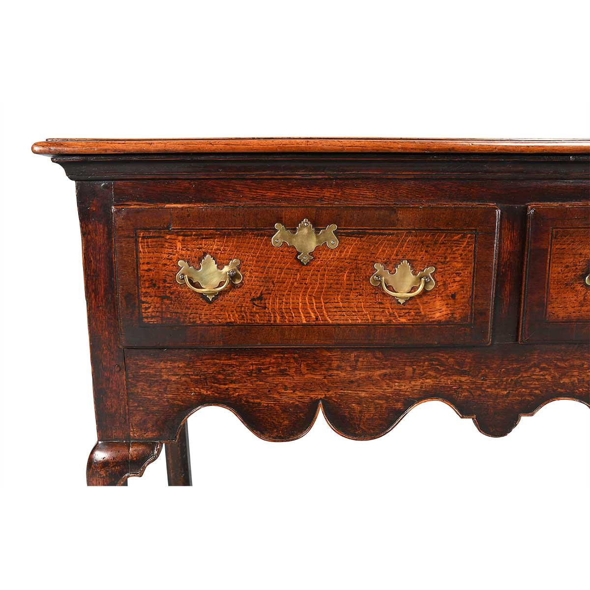 British George II Period Dresser on Cabriole Legs For Sale