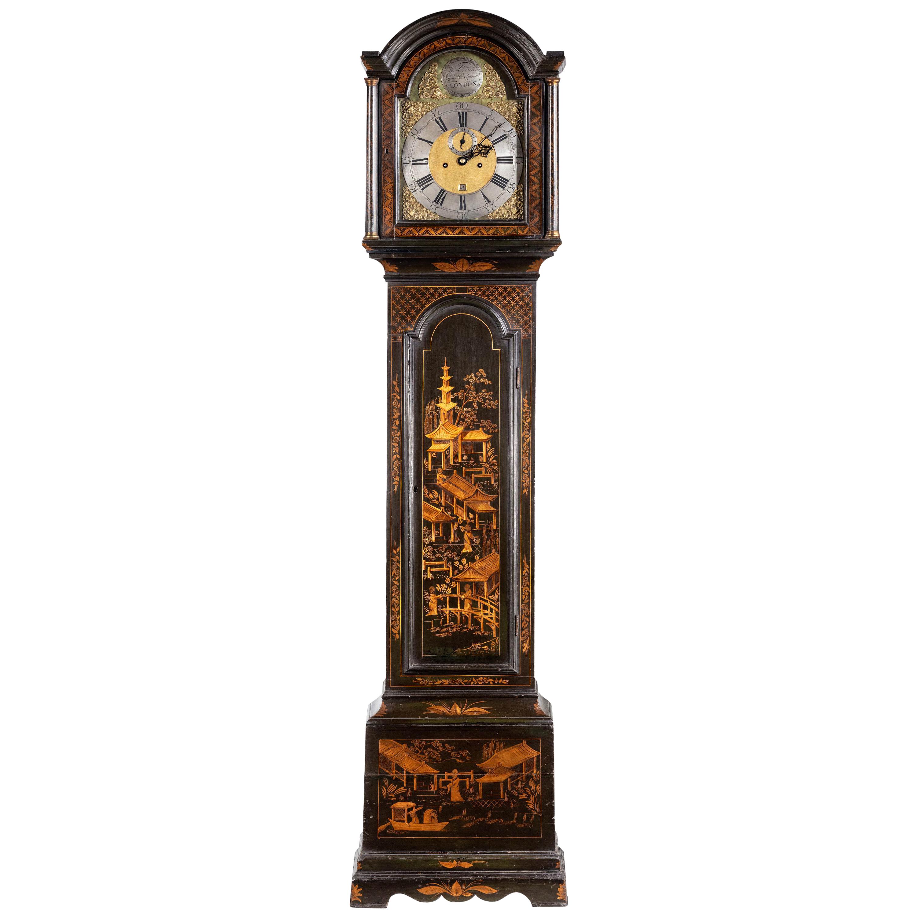 George II Period Eight Day Longcase Clock by William Creak For Sale