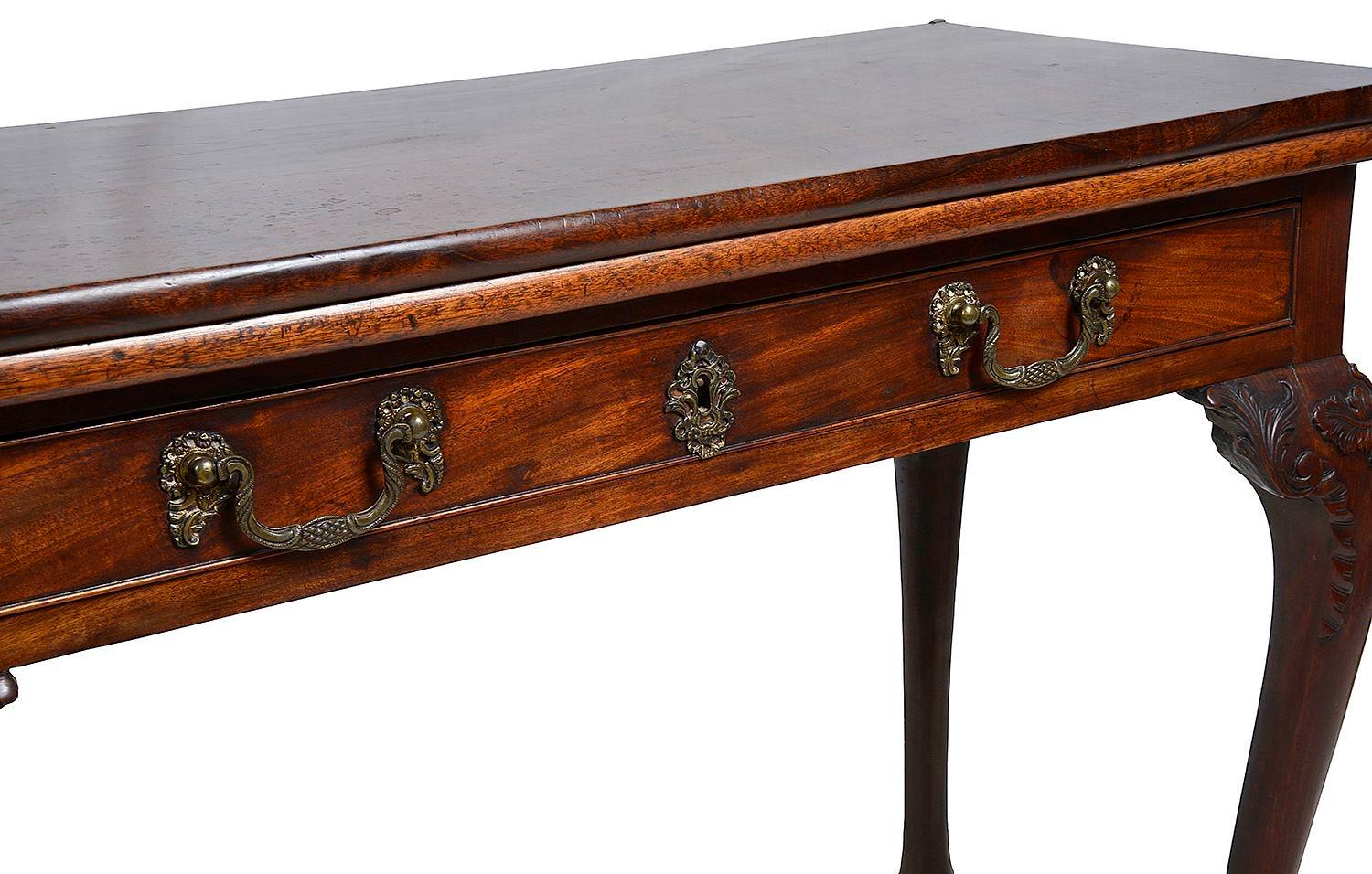 Hand-Carved George II period Mahogany card table For Sale
