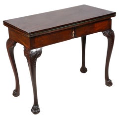 George II period Mahogany card table