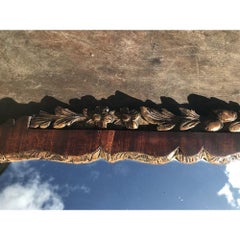 George II Period Mahogany Carved Wall Pier Mirror