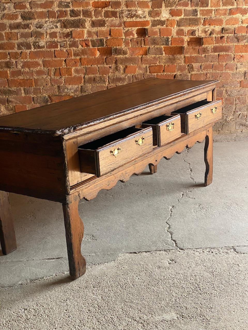 George II Pine Dresser Base Owned by Michael Caine circa 1750 2