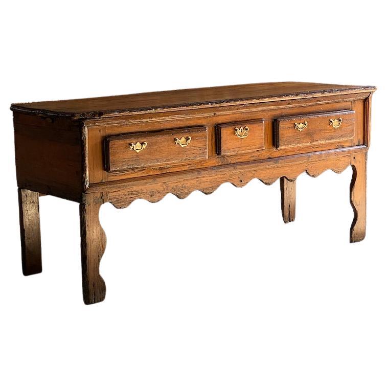 George II Pine Dresser Base Owned by Michael Caine circa 1750