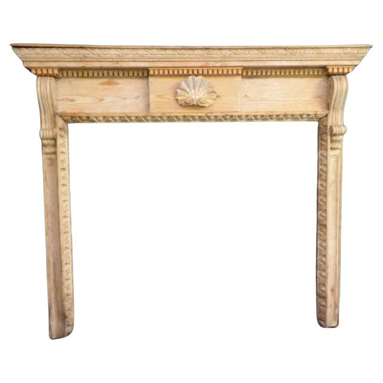 II Pine Mantelpiece For Sale at 1stDibs