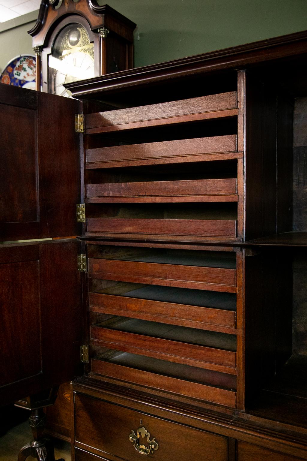 Mid-18th Century George II Press Cupboard For Sale