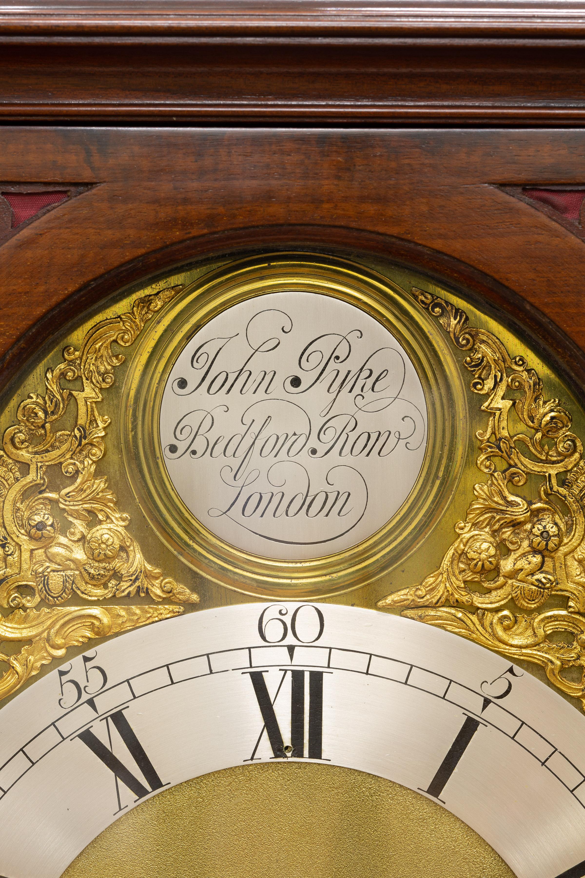 II Quarter Chiming English Fusee Bracket Clock by John Pyke