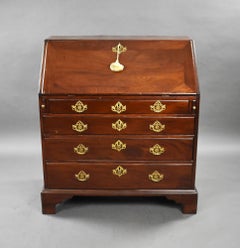 George II Red Walnut Bureau