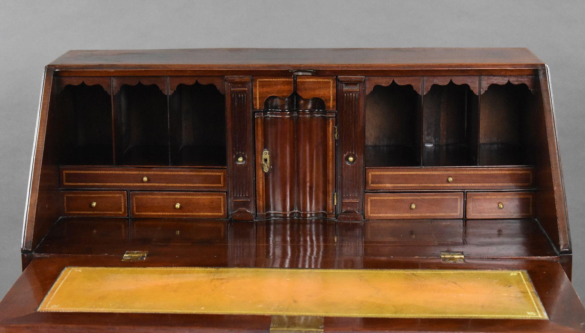 George II Red Walnut Bureau For Sale 2