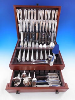 George II Rex von Watson, 105-teiliges Tafelbesteck aus Sterlingsilber, Dinner