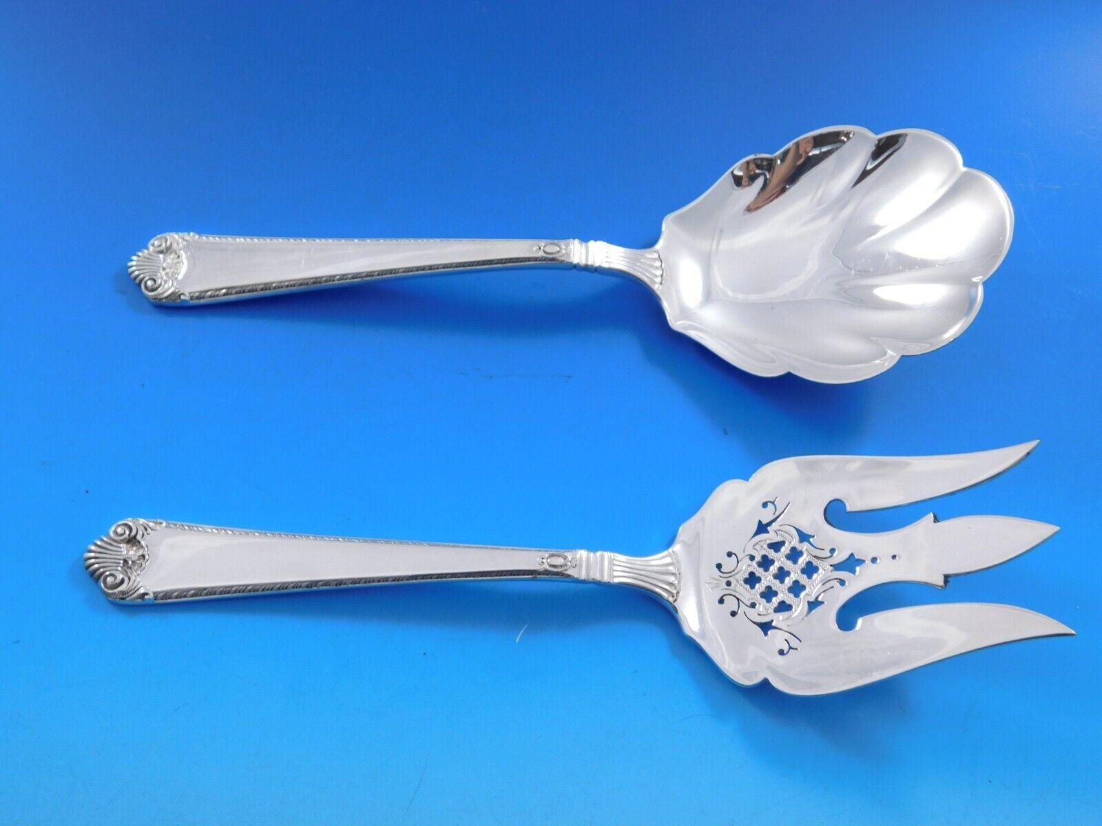 George II Rex by Watson Silver Service de couverts 105 pièces Dîner en vente 4