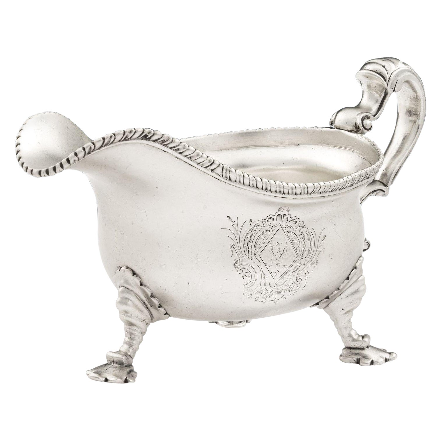 Sauciereboot aus der Zeit Georgs II. Hergestellt in London von William Cripps, 1753