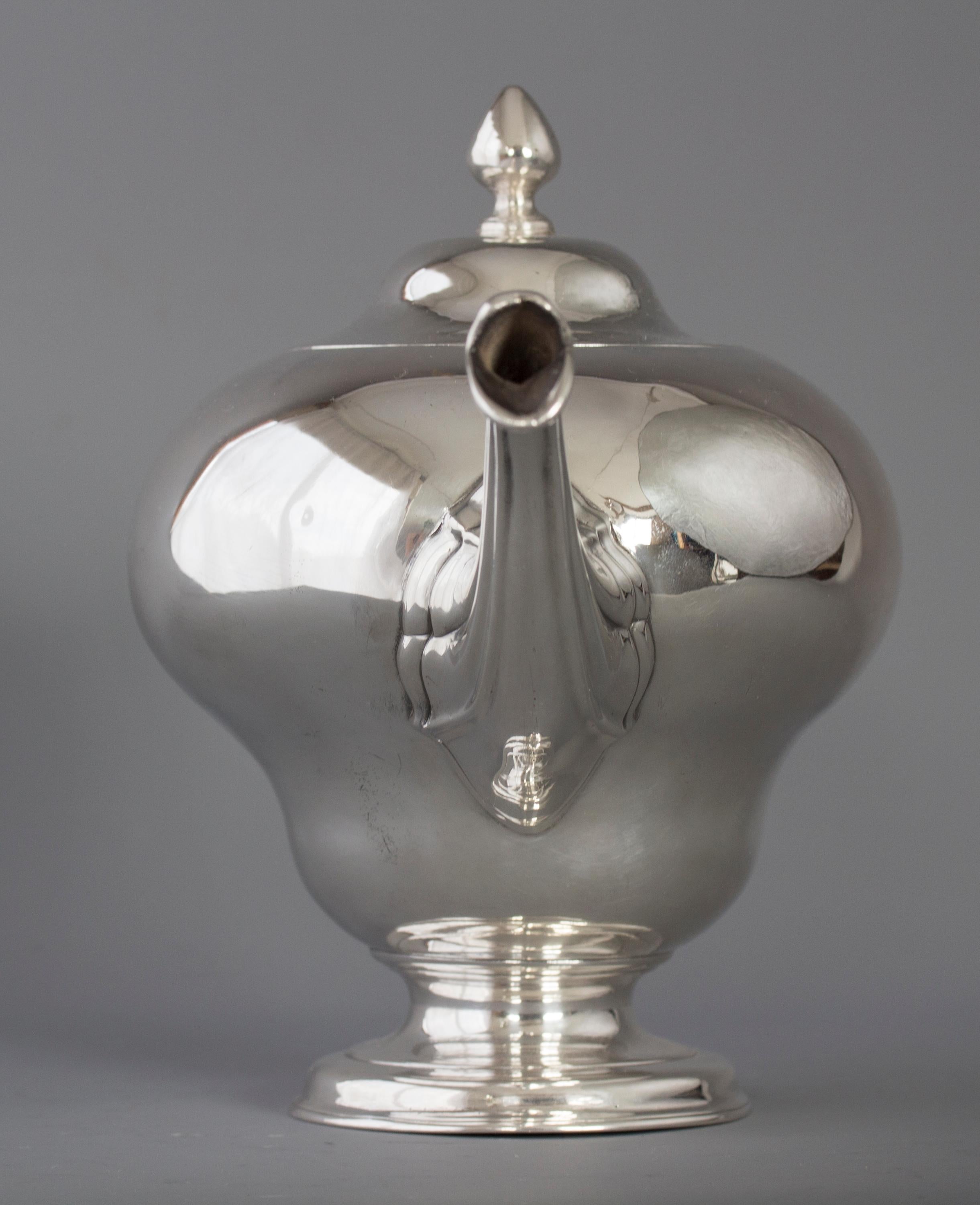 English George II Scottish Silver Teapot, Edinburgh 1749 by Edward Lothian