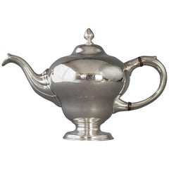 Antique George II Scottish Silver Teapot, Edinburgh 1749 by Edward Lothian