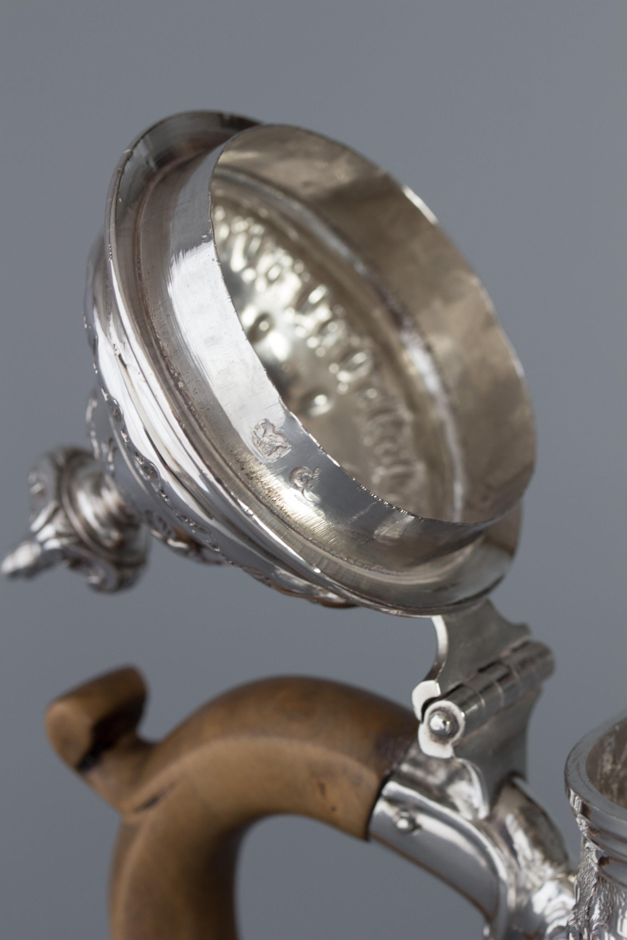 George II Silver Coffee Pot, London 1752 by Samuel Courtauld 1