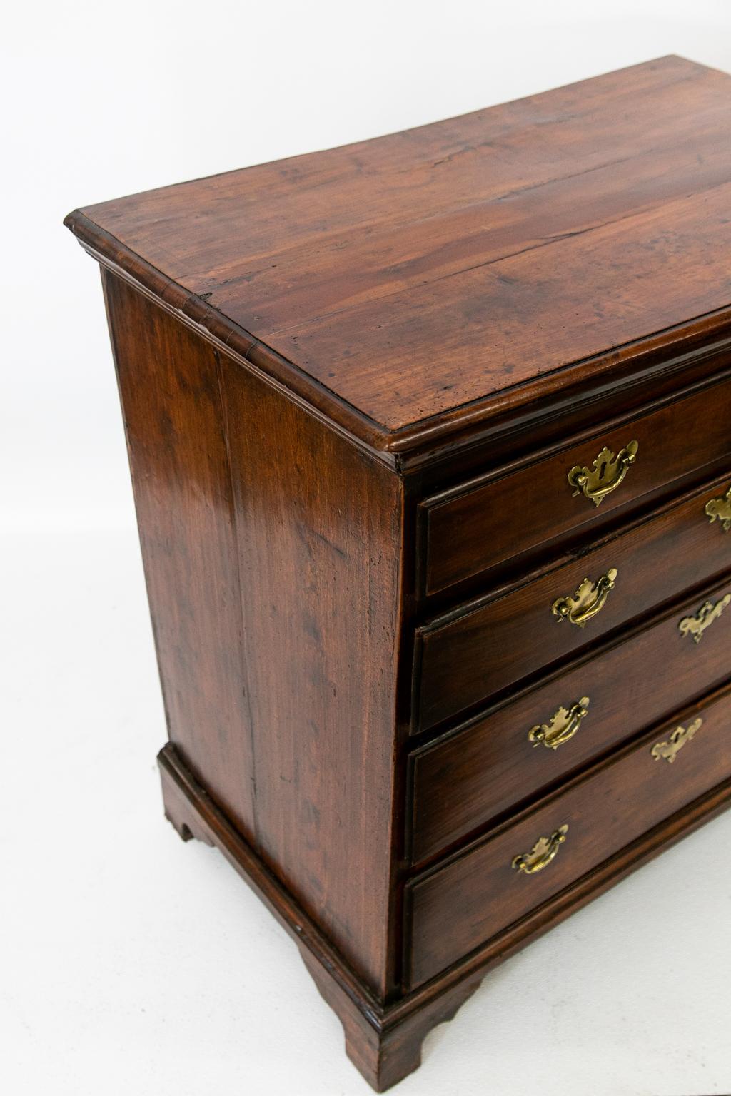 Brass George II Solid Cherry Chest