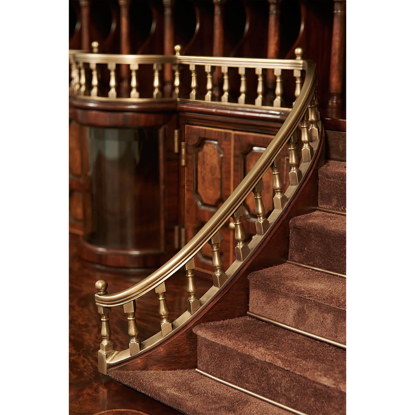 Wood George II Staircase Fall Front Desk For Sale