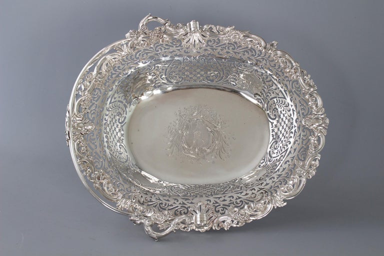 Mid-18th Century George II Sterling Silver Basket, London, 1747 For Sale