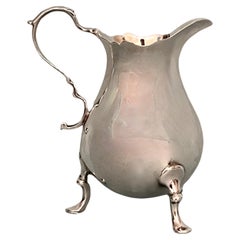 George II Sterling Silver Creamer Made by Edward Bayley London Circa 1740