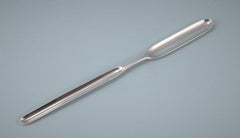 George II Sterling Silver Marrow Scoop by John Langlands, Newcastle, circa 1758