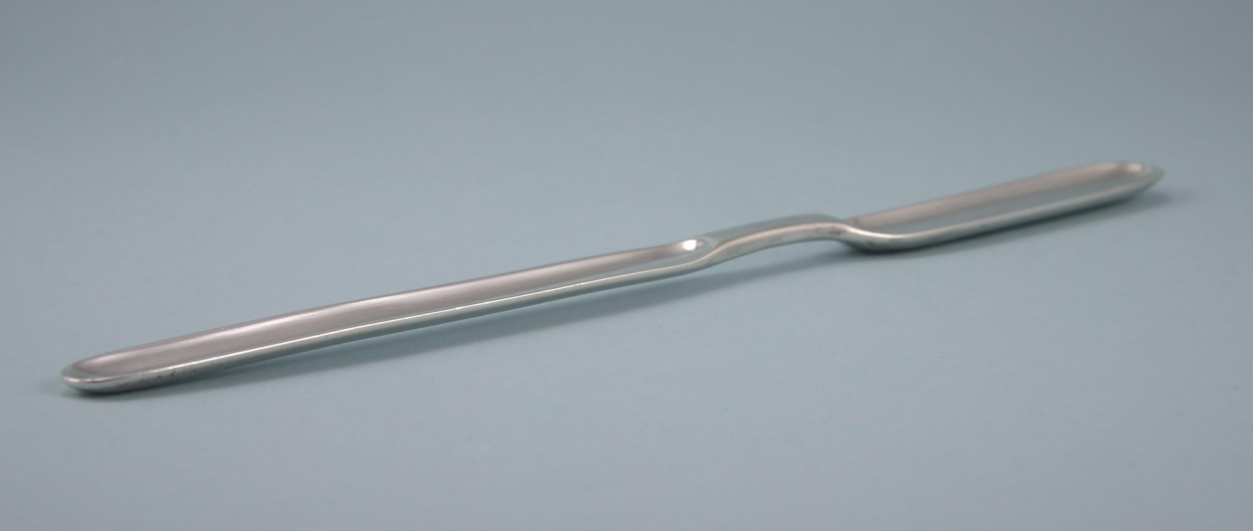 George II Sterling Silver Marrow Scoop by John Langlands, Newcastle, circa 1758 For Sale 2