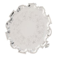 George II Sterling Silber Salver London 1742