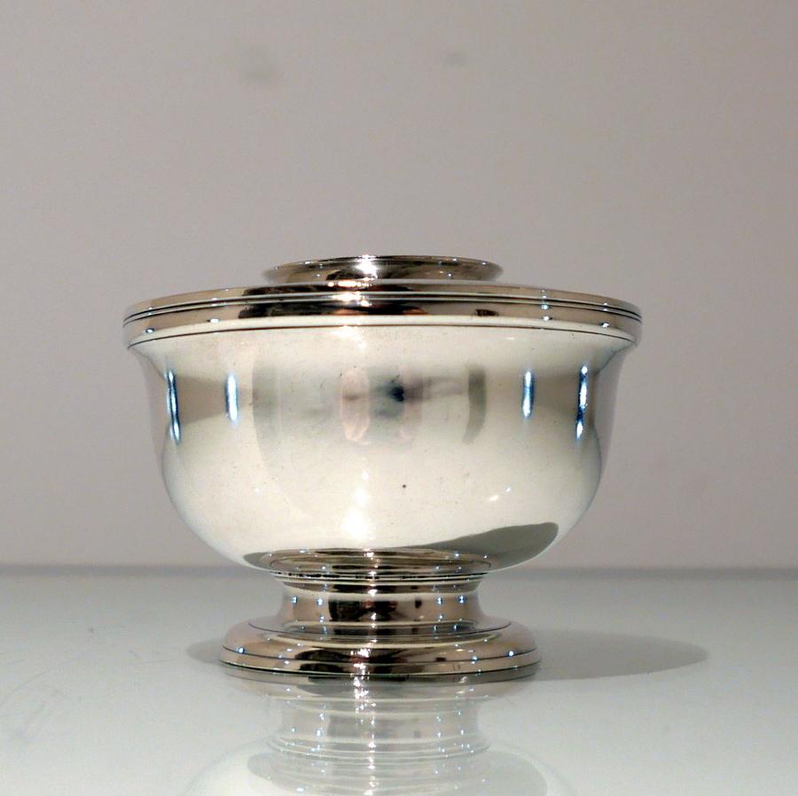 George II Sterling Silver Sugar Bowl and Cover London 1729 Edward Cornock For Sale 3