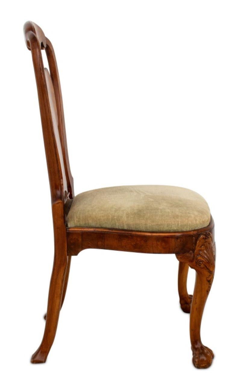 Unknown George II Style Burr Elm and Walnut Chair