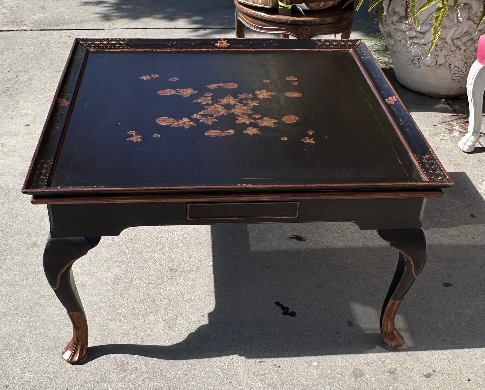 Américain Table basse chinoiserie Burton-Ching de style George II en vente