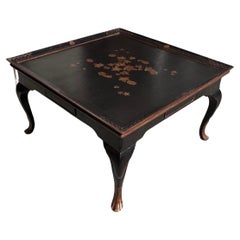 George II Style Burton-Ching Black Chinoiserie Coffee Cocktail Table