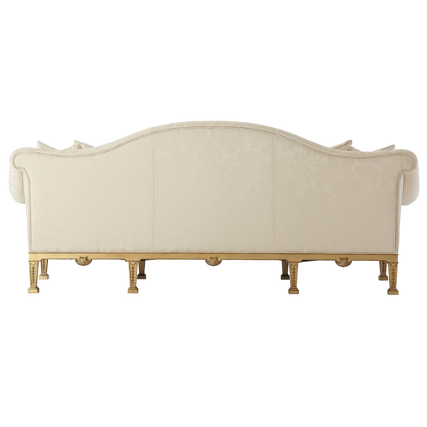Contemporary George II Style Camel Back Sofa